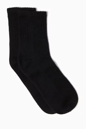 Ribbed Socks in Cashmere