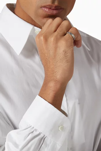 خاتم مزين بأرقام فضة إسترلينية