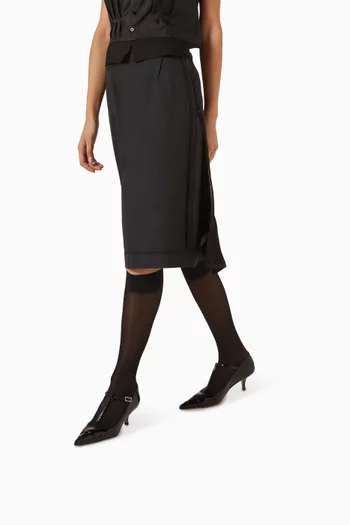 Kinkies T-bar 55 Pumps in Leather