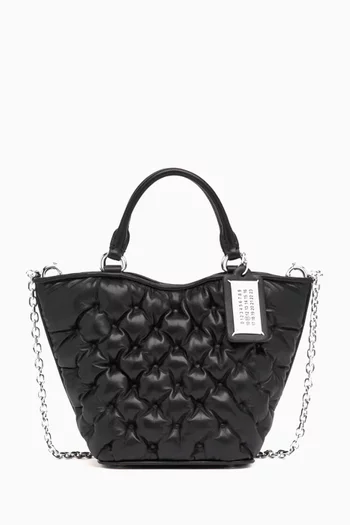Mini Glam Slam Tote Bag in Padded Leather