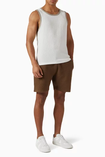 Herringbone Shorts in Knit