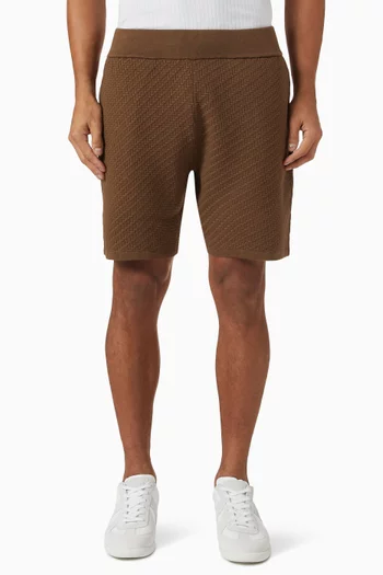 Herringbone Shorts in Knit