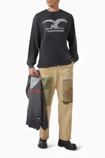 سويت شيرت بفتحة رقبة مستديرة بنسيج متشابك نيبر هود × ون اوف ذيس ديز