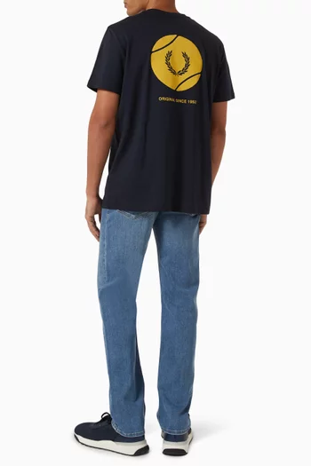 Tennis Graphic T-shirt in Cotton