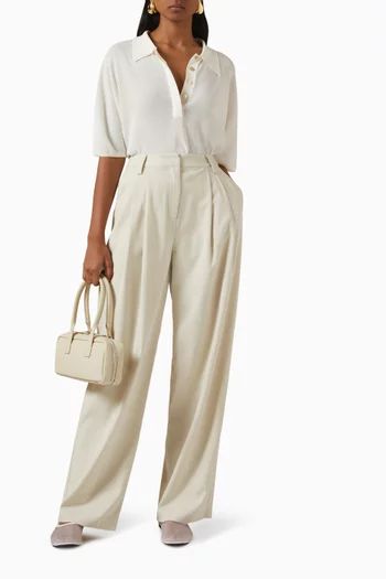 Eli Polo Knit Top