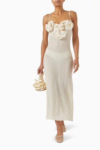 فستان طويل للشاطئ كريب