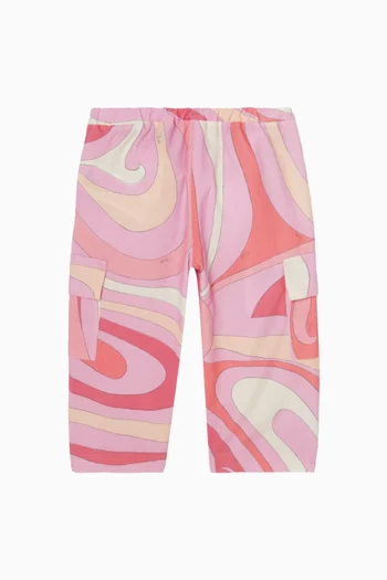 بنطال كارغو بنقشة