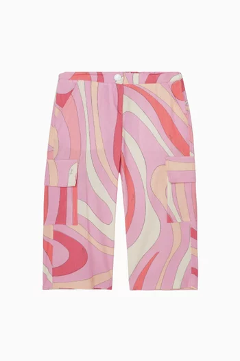 بنطال كارغو بنقشة