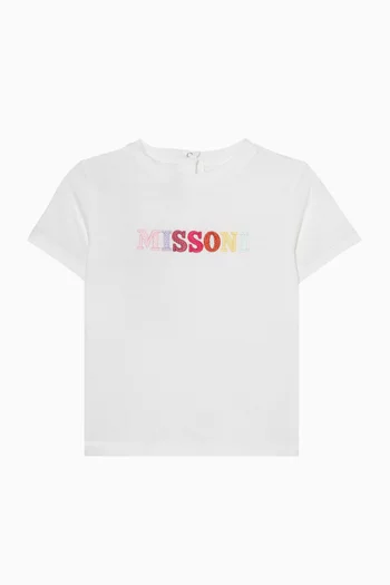 تي شيرت مطرز بشعار الماركة جيرسيه