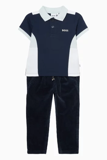 بنطال بخصر مطاطي قماش مخملي 