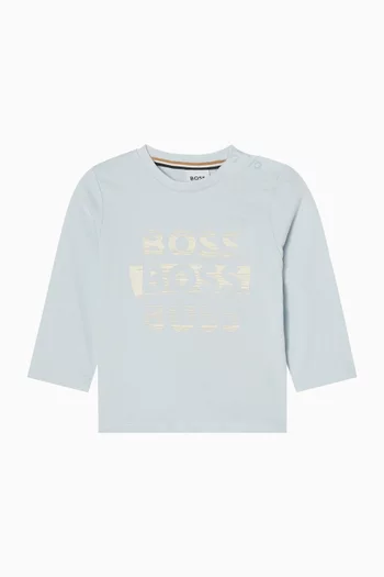 تي شيرت بشعار الماركة قطن