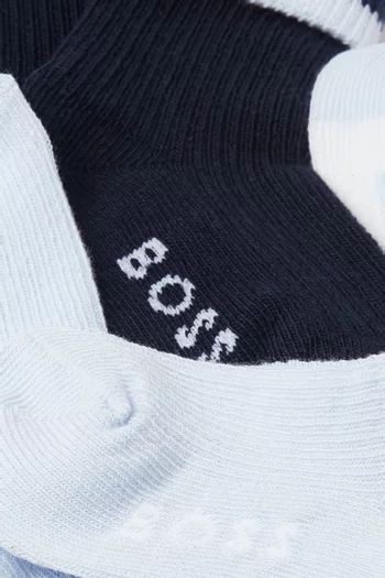Logo Socks in Cotton-blend, Set of 3