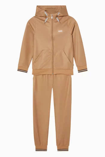 Logo Tracksuit Set in Cotton-blend