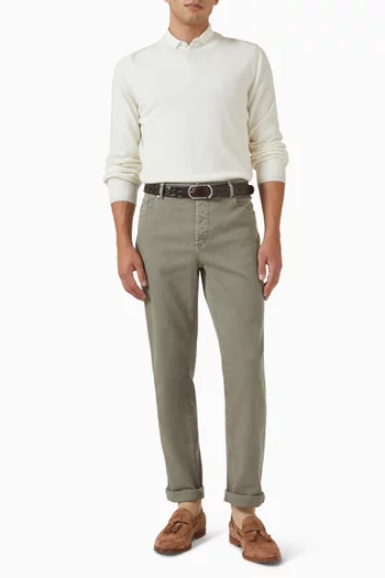 بنطال جينز بقصة ساق مستقيمة دينم