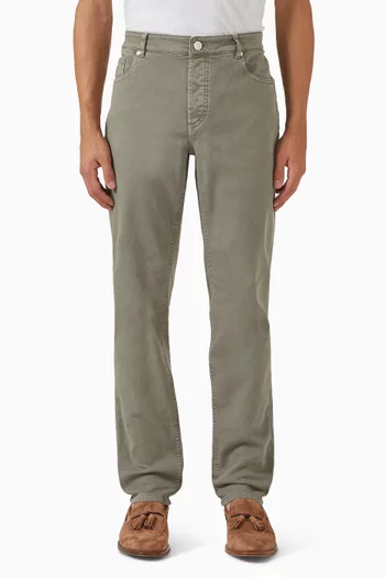 بنطال جينز بقصة ساق مستقيمة دينم