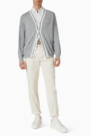 Garment-dyed Pants in Cotton Narrow Wale Corduroy