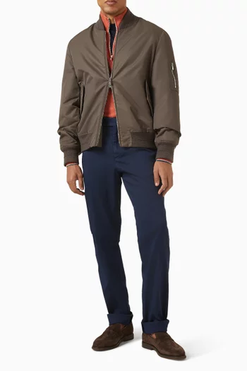 سترة بسحّاب قصير كشمير