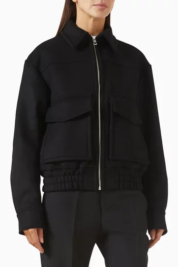 Cila Zip Jacket in Wool