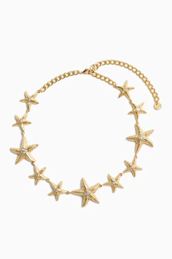 Sea Star Necklace in Gold-plated Brass