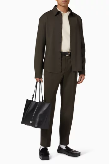 La Chemise Mondani Shirt in Stretch Virgin Wool
