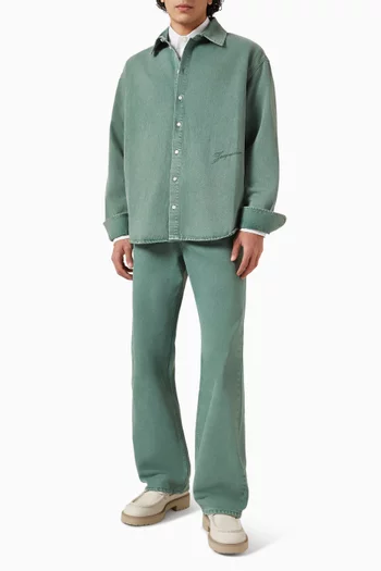 Le De Nimes Droit Jeans in Denim