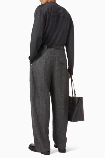 سترة بروديه مزيج صوف