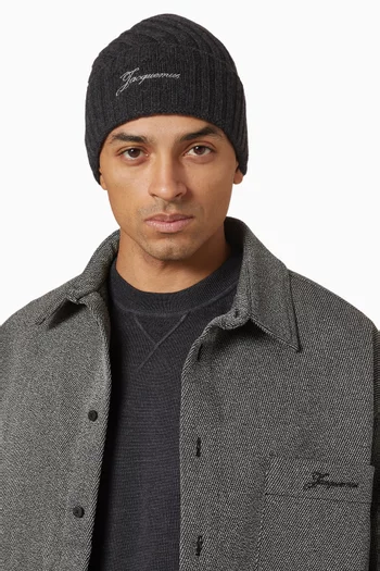 Le Bonnet Tourni Beanie Hat in Wool