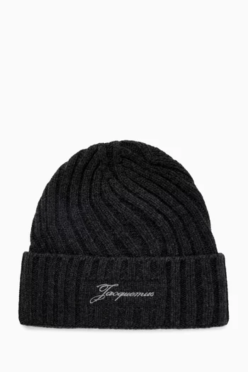 Le Bonnet Tourni Beanie Hat in Wool