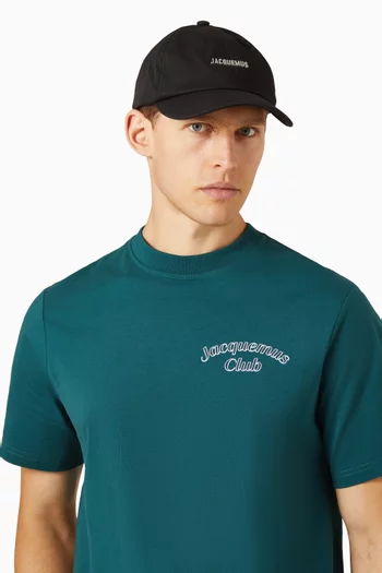 كاب بيسبول بحلية شعار الماركة قطن تويل