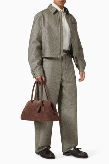 حقيبة بولينغ توريزمو شمواه بنقشة جلد التمساح