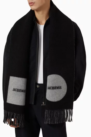 L'echappre Rond Carre Scarf in Wool