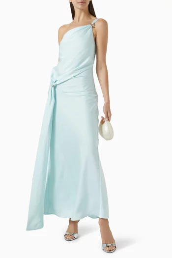 The Horizon Maxi Dress in Satin