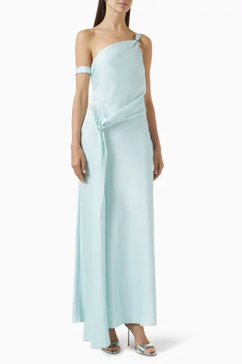 The Horizon Maxi Dress in Satin