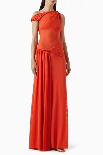 فستان سيسال طويل قماش شبكي