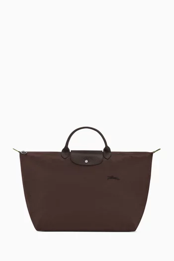 Large Le Pliage Green Travel Bag in Recycled Canvas