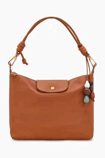 Medium Le Pliage Ceramique Xtra Hobo Bag in Leather
