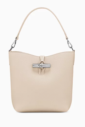 XS Le Roseau Bucket Bag in Cowhide Leather