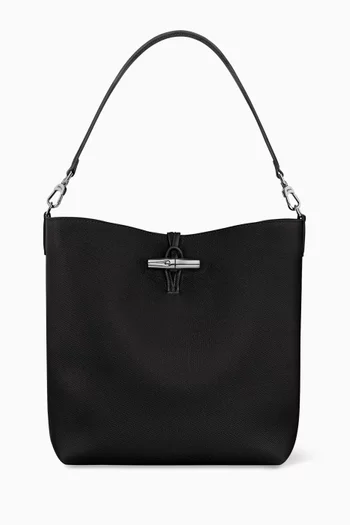 Medium Le Roseau M Hobo Bag in Leather