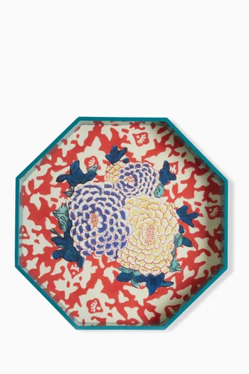 Arabesque Corolla Tray in Lacquered Wood