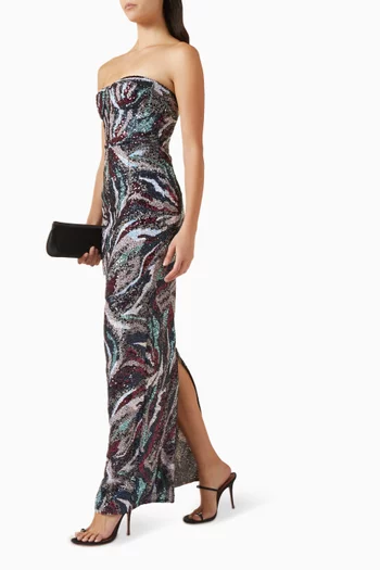 Dahlia Sequin-embellished Gown