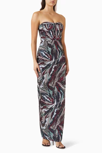 Dahlia Sequin-embellished Gown