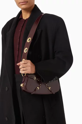 Lilith Shoulder Bag in Glossy Calf Leather