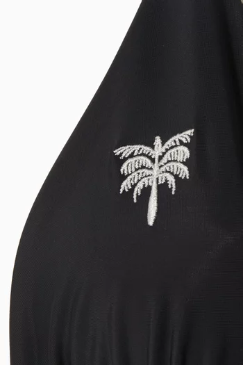 Gorgona Embroidered Bikini Top