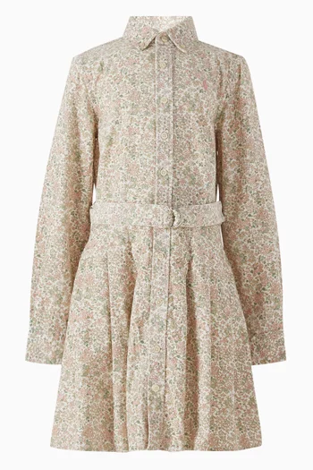 All-over Print Shirt Dress