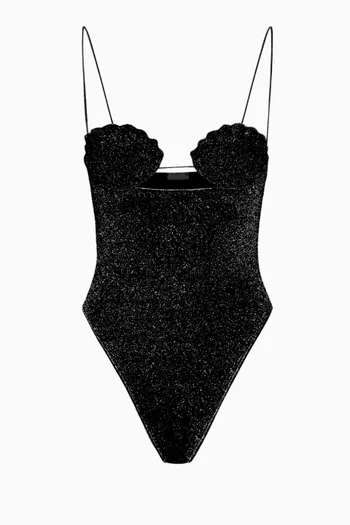 Lumiére Shell One-piece Swimsuit in Lurex