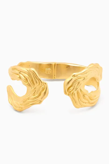 B-JANUS-GOLD BRACELETS BRASS DIPPED IN 21K GOLD WITH A MATTE FINISH  FASHION JEWELRY:Gold    :One Size|218566323