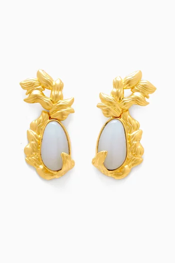 Amori Earrings in 21kt Gold-plated Brass