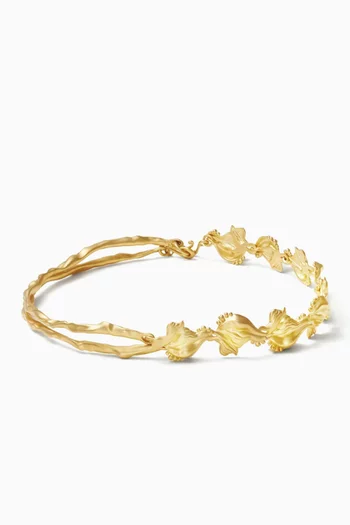 Interchangeable Dos Amores Necklace in 21kt Gold-plated Brass
