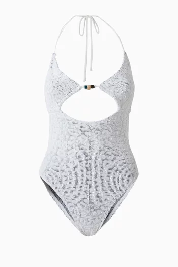 Bead-embellished Fowler One-piece Swimsuit