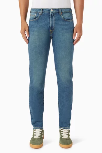 Tapered-fit Jeans in Stretch Denim